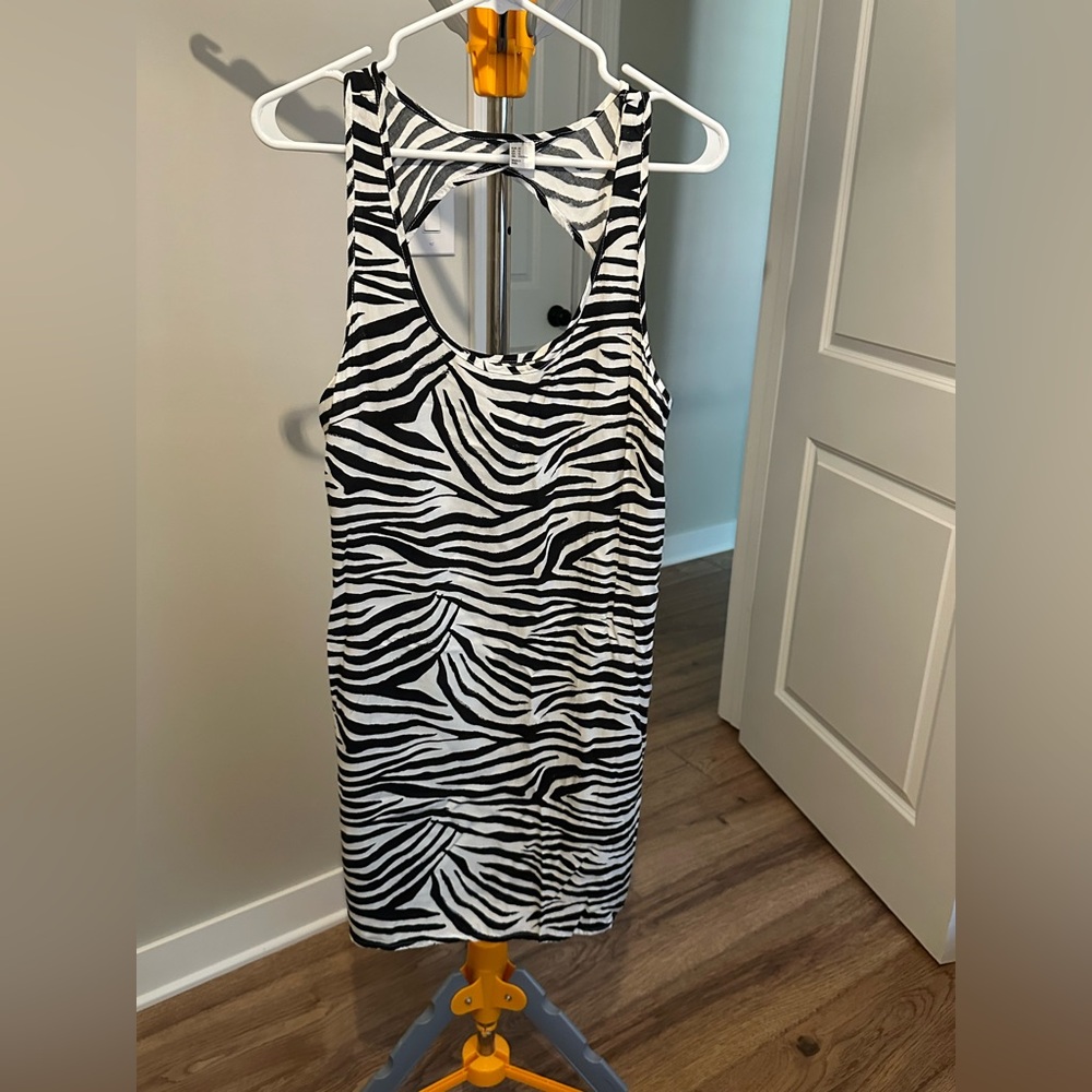 H&M Zebra Print Sleeveless Dress